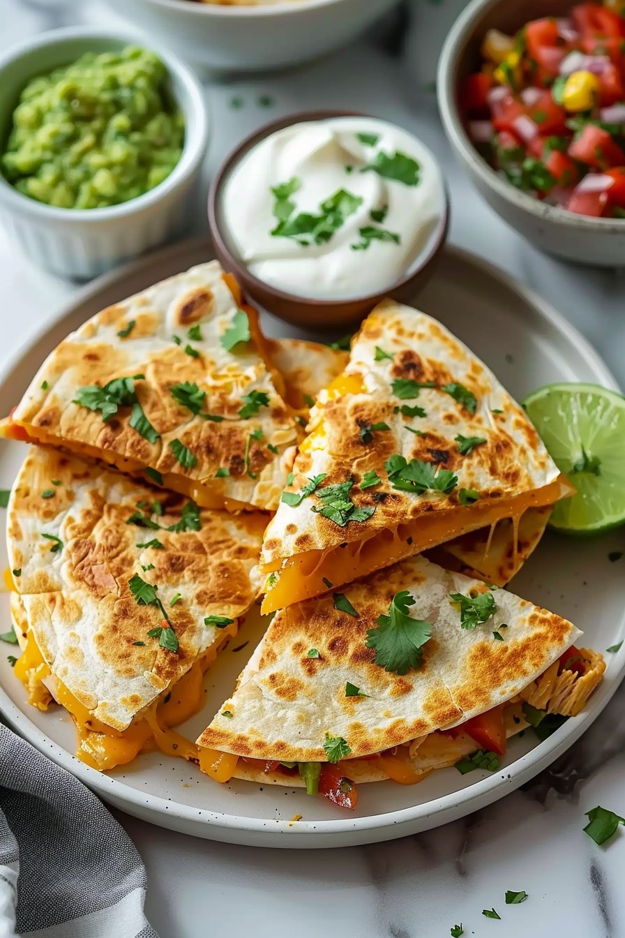 Simple Chicken Quesadillas 142234 serving
