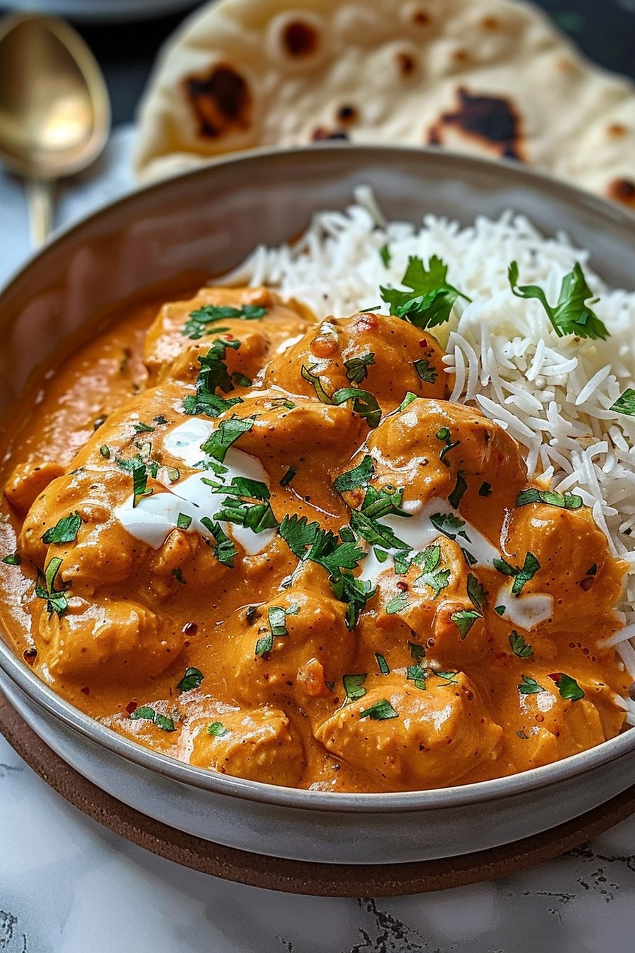 Butter Chicken Rezept: Ein einfaches und köstliches Gericht! serving