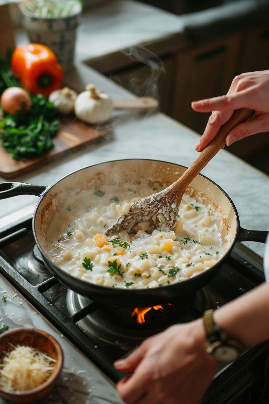 Friss-dich-dumm-Topf: Ein einfaches Nudelgericht genießen! - GourmetIdeen instructions process