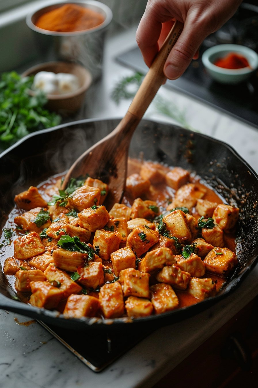 Butter Chicken Rezept: Ein einfaches und köstliches Gericht! instructions process