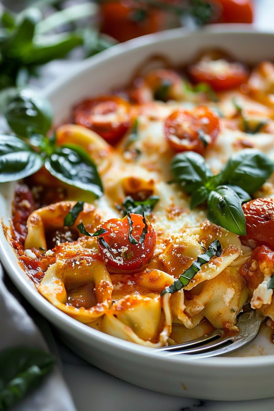 Tortellini Auflauf Tomaten Mozzarella: Das einfache Rezept für Genießer serving