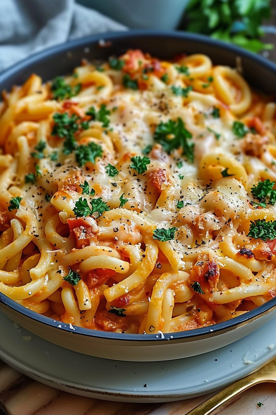 Friss-dich-dumm-Topf: Ein einfaches Nudelgericht genießen! - GourmetIdeen serving