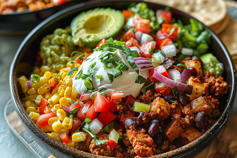 Schnelle Kartoffel Taco Bowl Meal Prep mit Ofenkartoffeln featured image