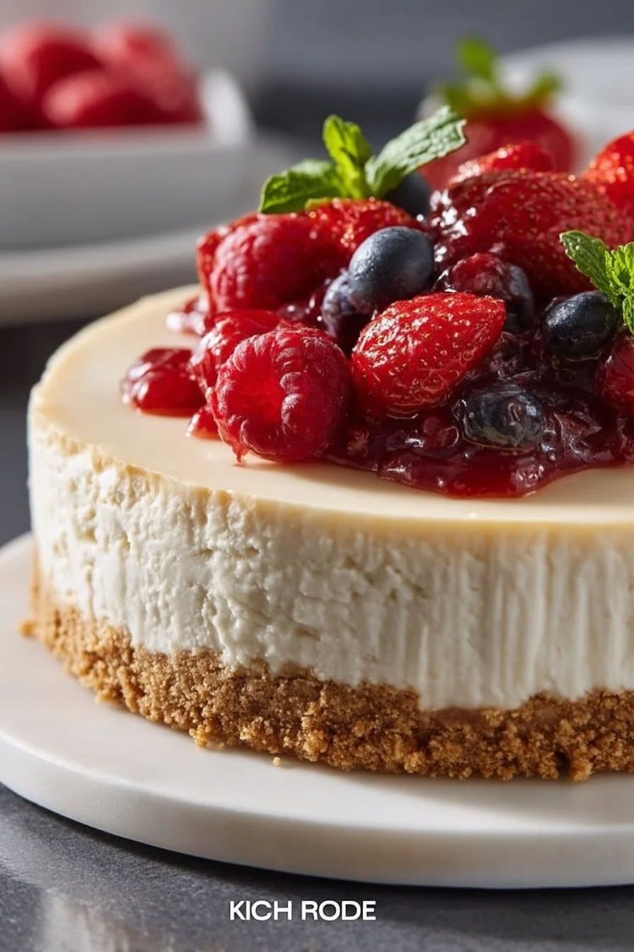 Baked Cheesecake with Greek Yogurt