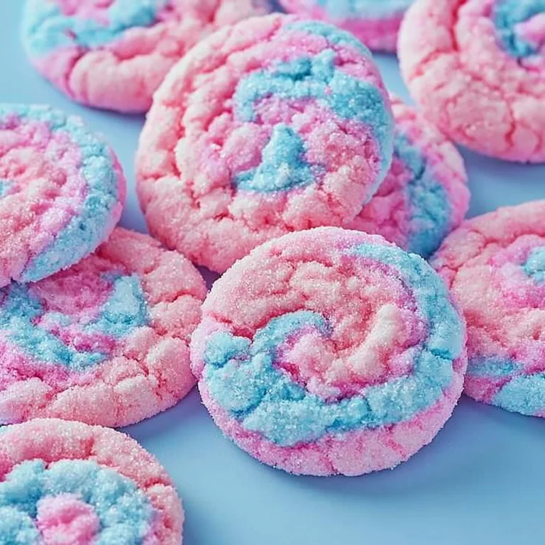Leckere Baumwollzucker Kekse auf einem Teller, ideal für eine gesunde Nascherei.