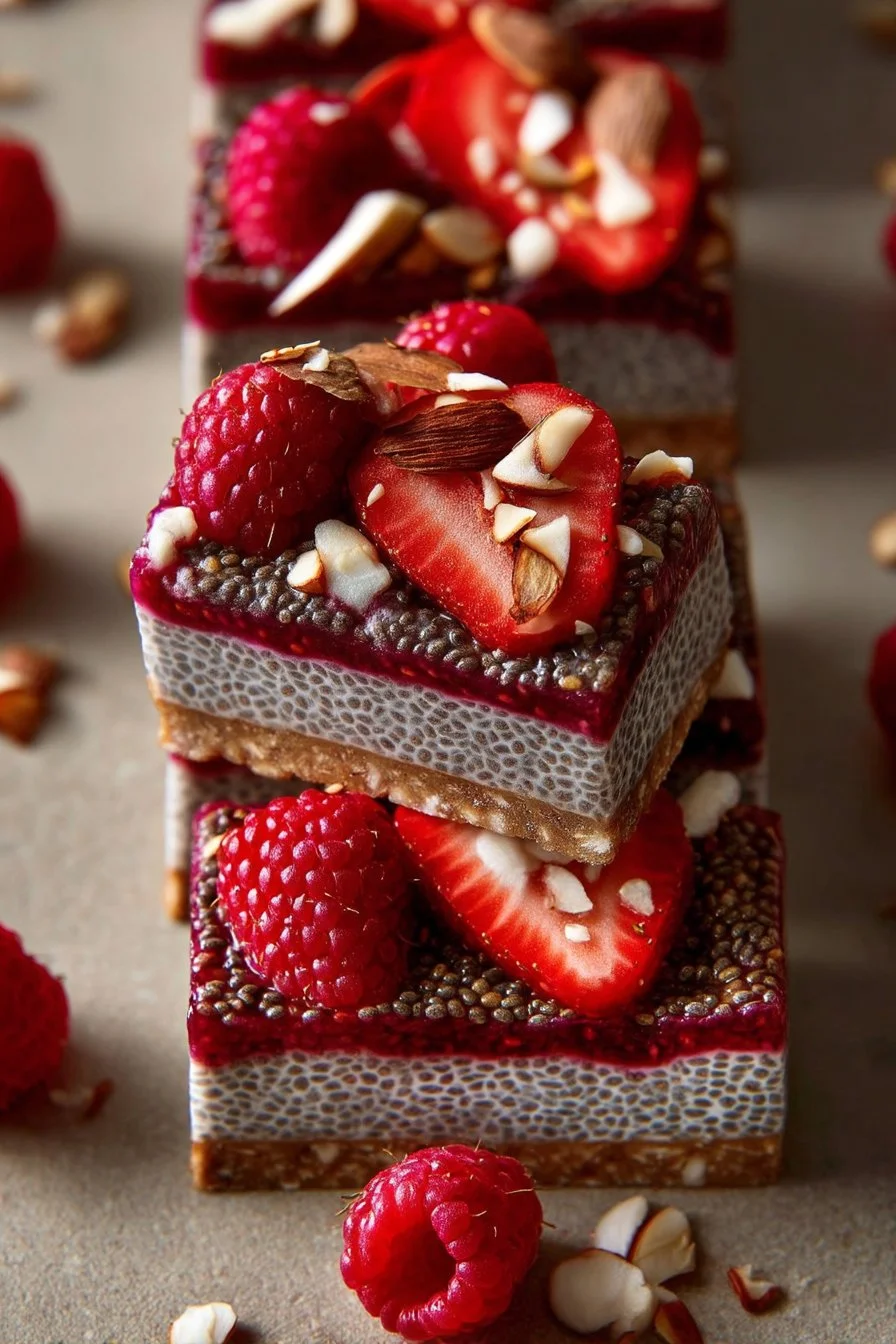 Chia-Pudding-Riegel ohne Backen