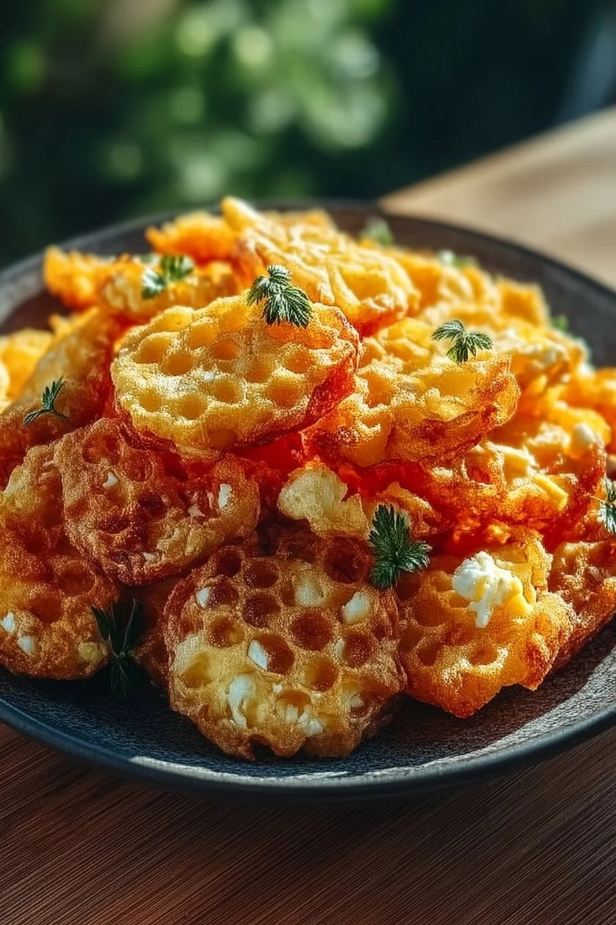 Crispy Hüttenkäse Chips