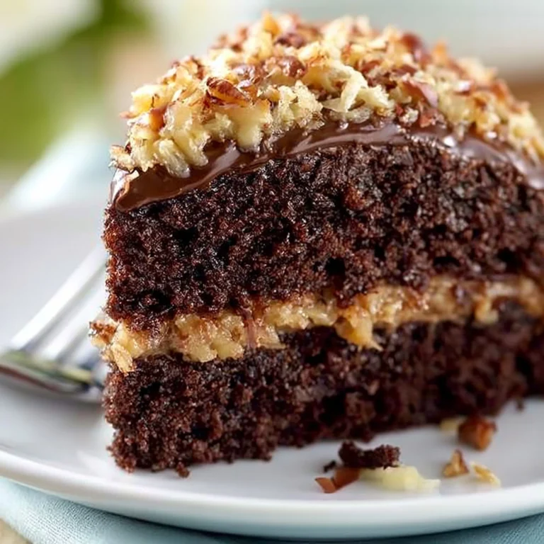 Saftiger deutscher Schokoladenkuchen mit reichem Schokoladengeschmack