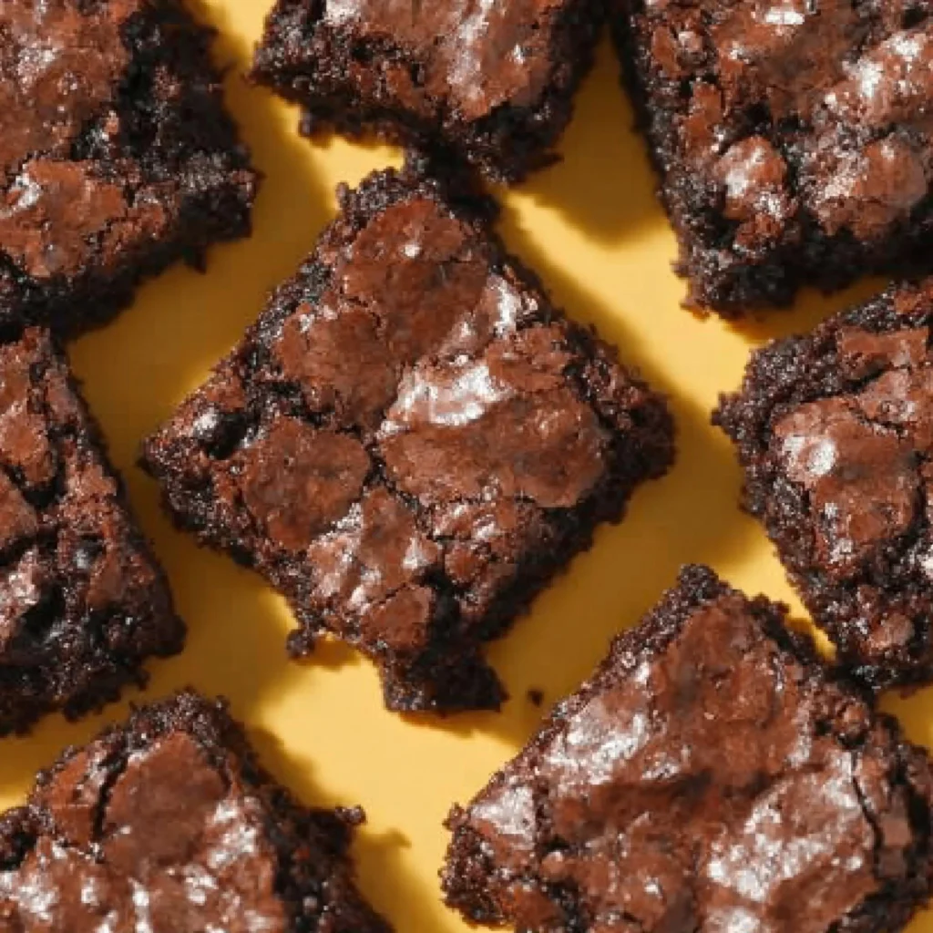 Einfaches Rezept für schokoladige Brownies frisch aus dem Ofen