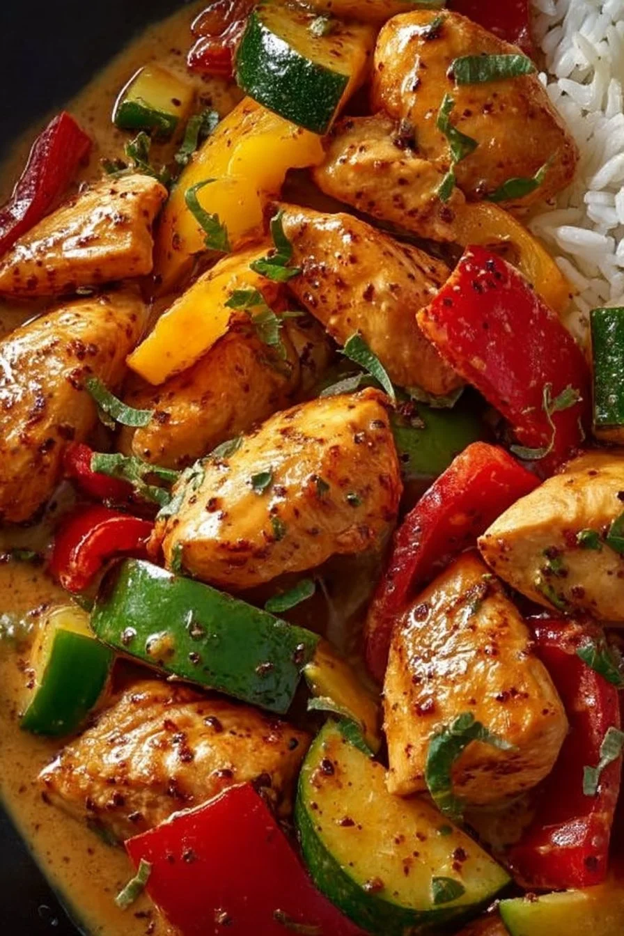 Hähnchen-Paprika-Pfanne