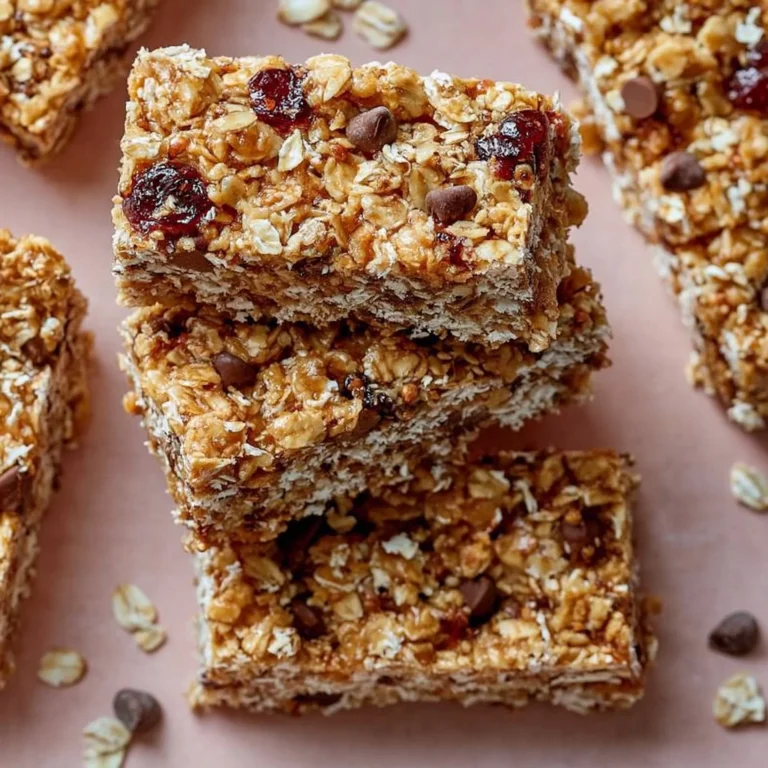 Hausgemachte No-Bake Granola Riegel auf einem Holzbrett