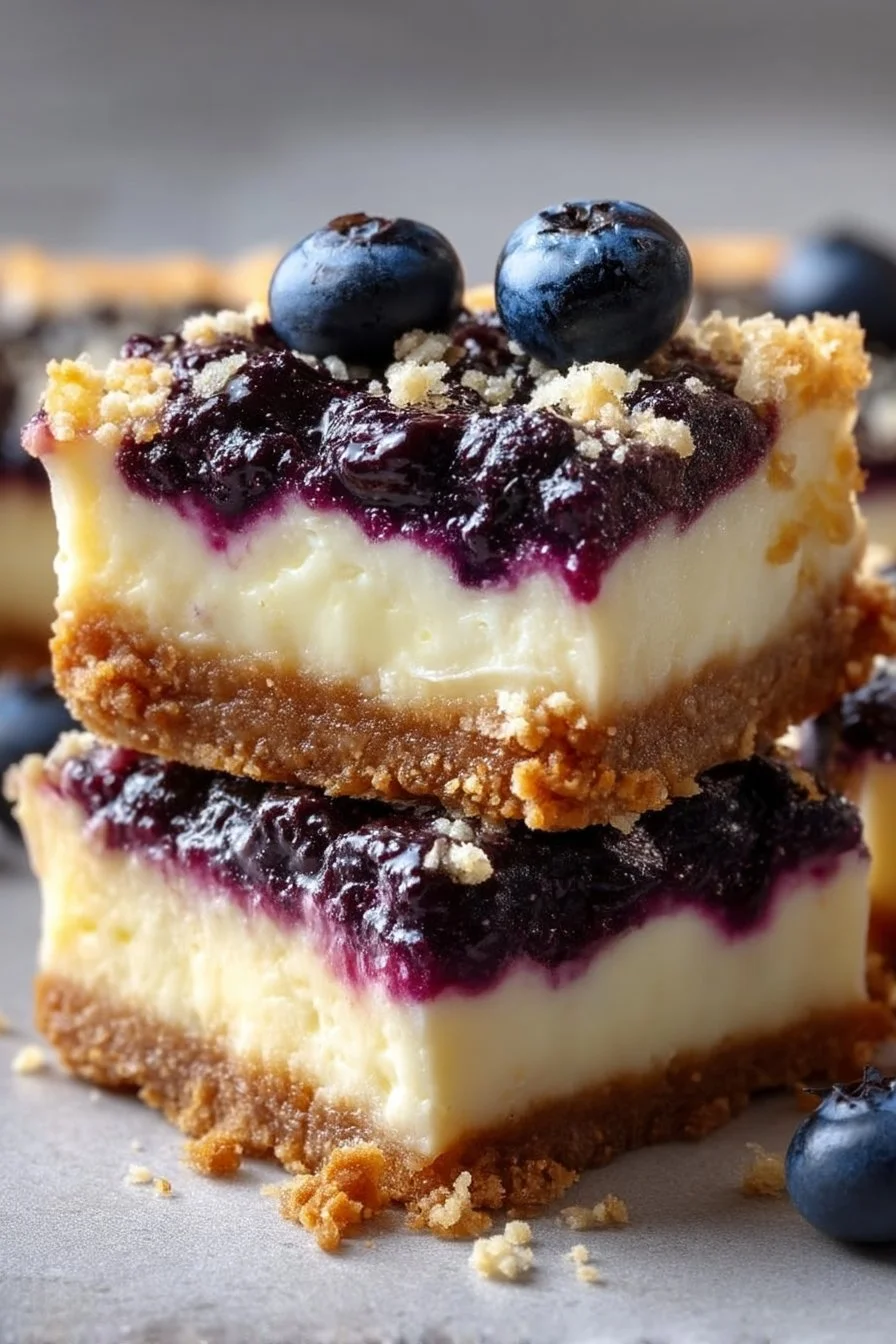 Heidelbeer-Cheesecake-Riegel