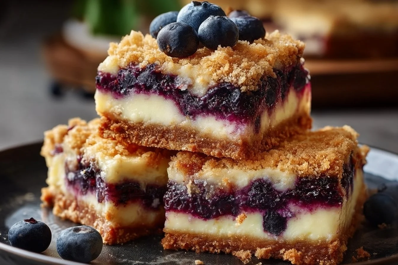 Heidelbeer-Cheesecake-Riegel