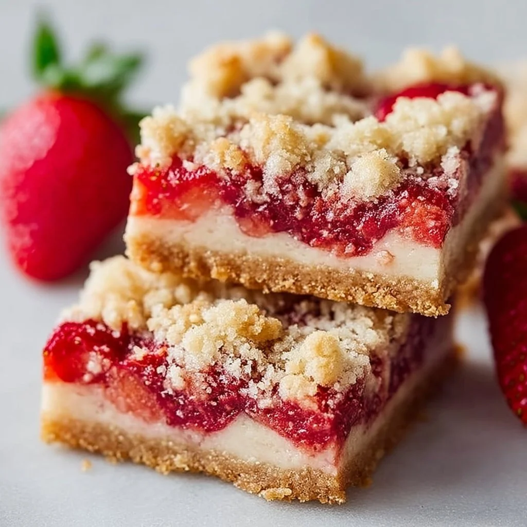 Keto Strawberry Crumble Bars