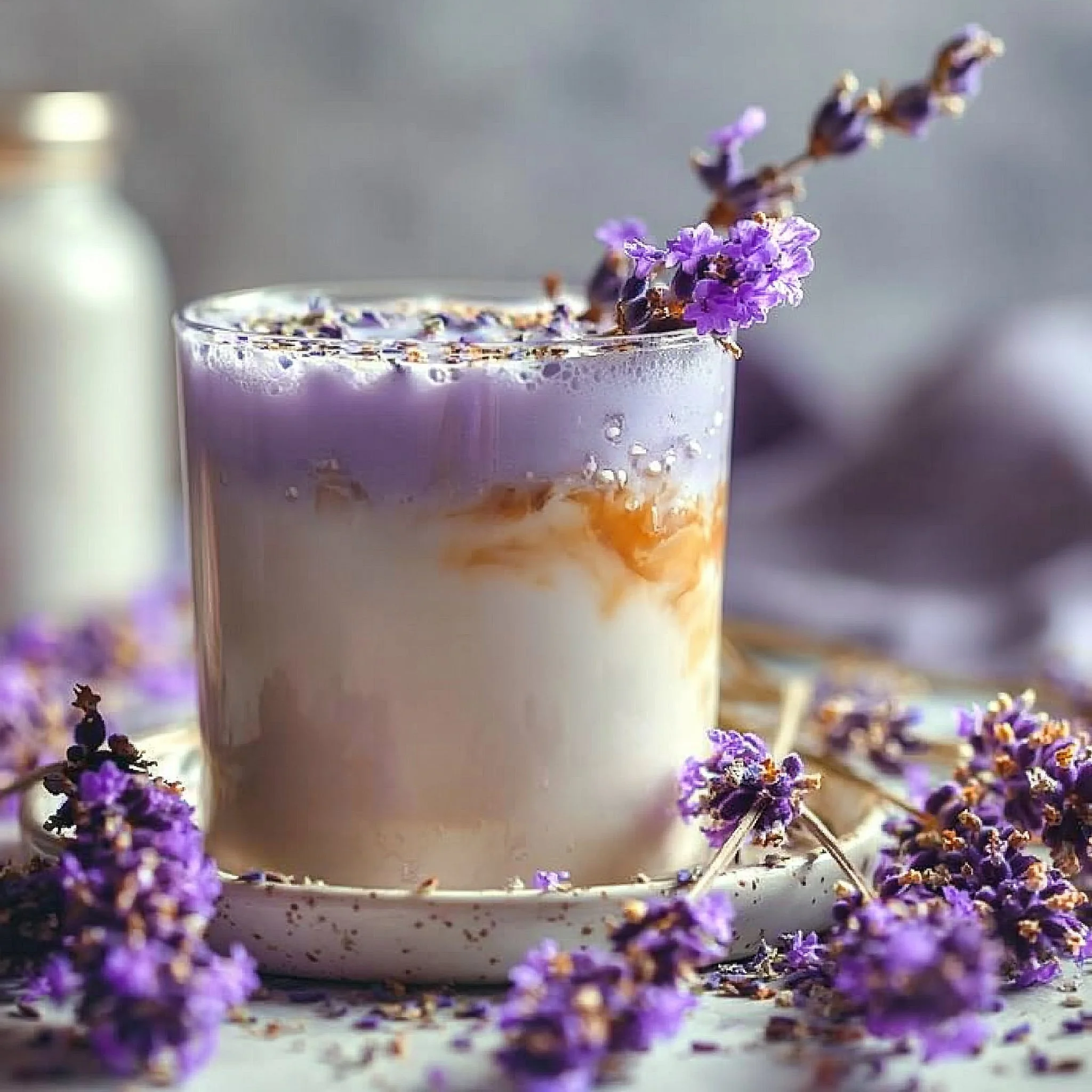 Lavendel Milchtee