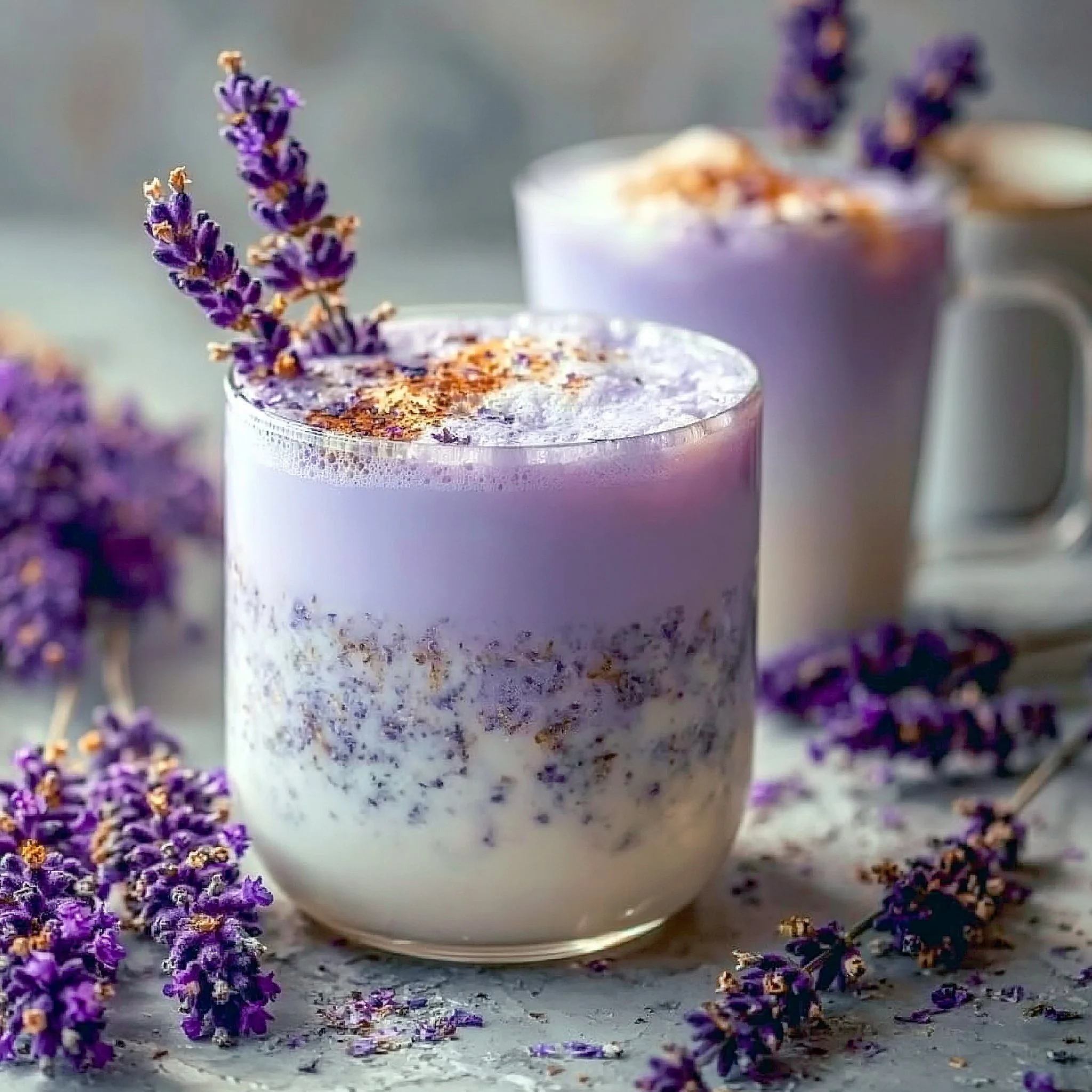 Lavendel Milchtee