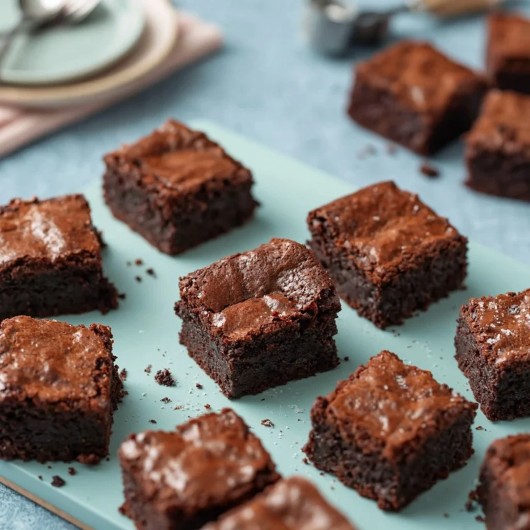 Leckere Luftfritteuse Brownies in einer Schüssel serviert