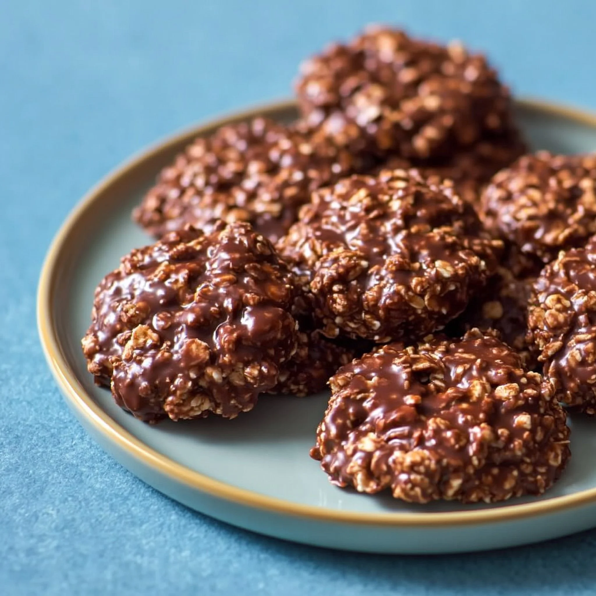No-Bake Schokoladen-Erdnussbutterkekse