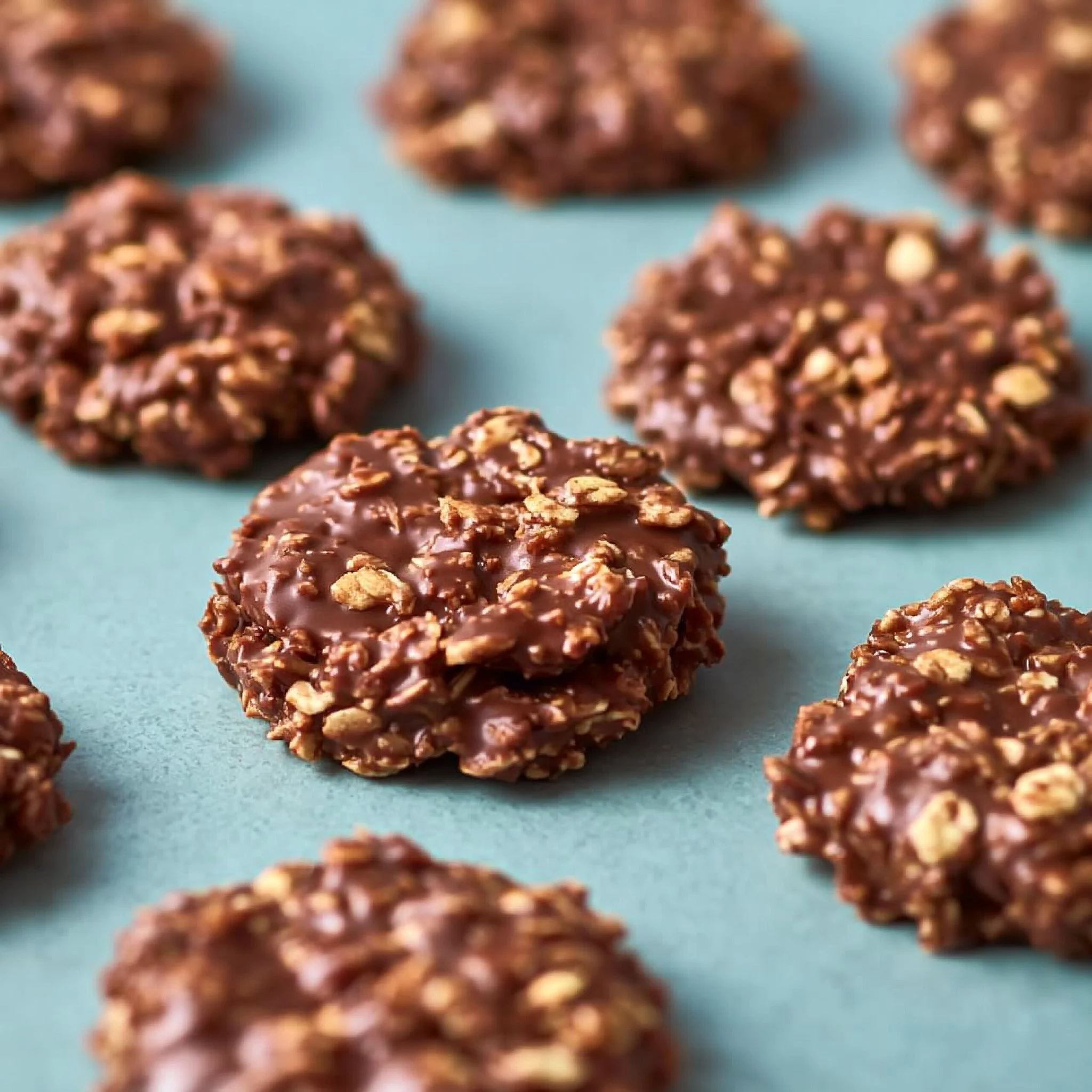 No-Bake Schokoladen-Erdnussbutterkekse