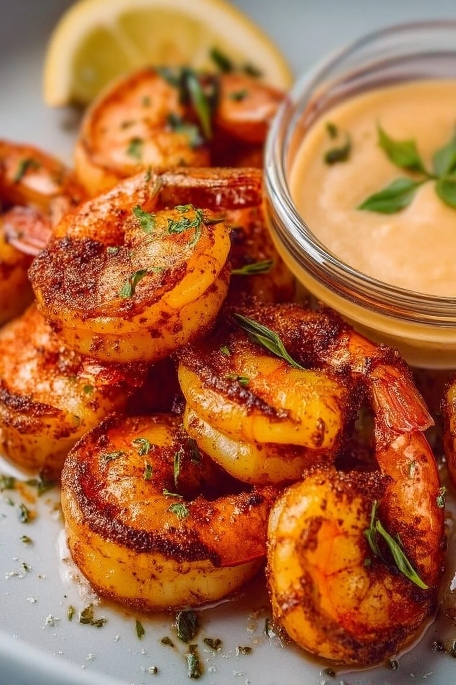 Schnelle Luftfritteuse Garnelen