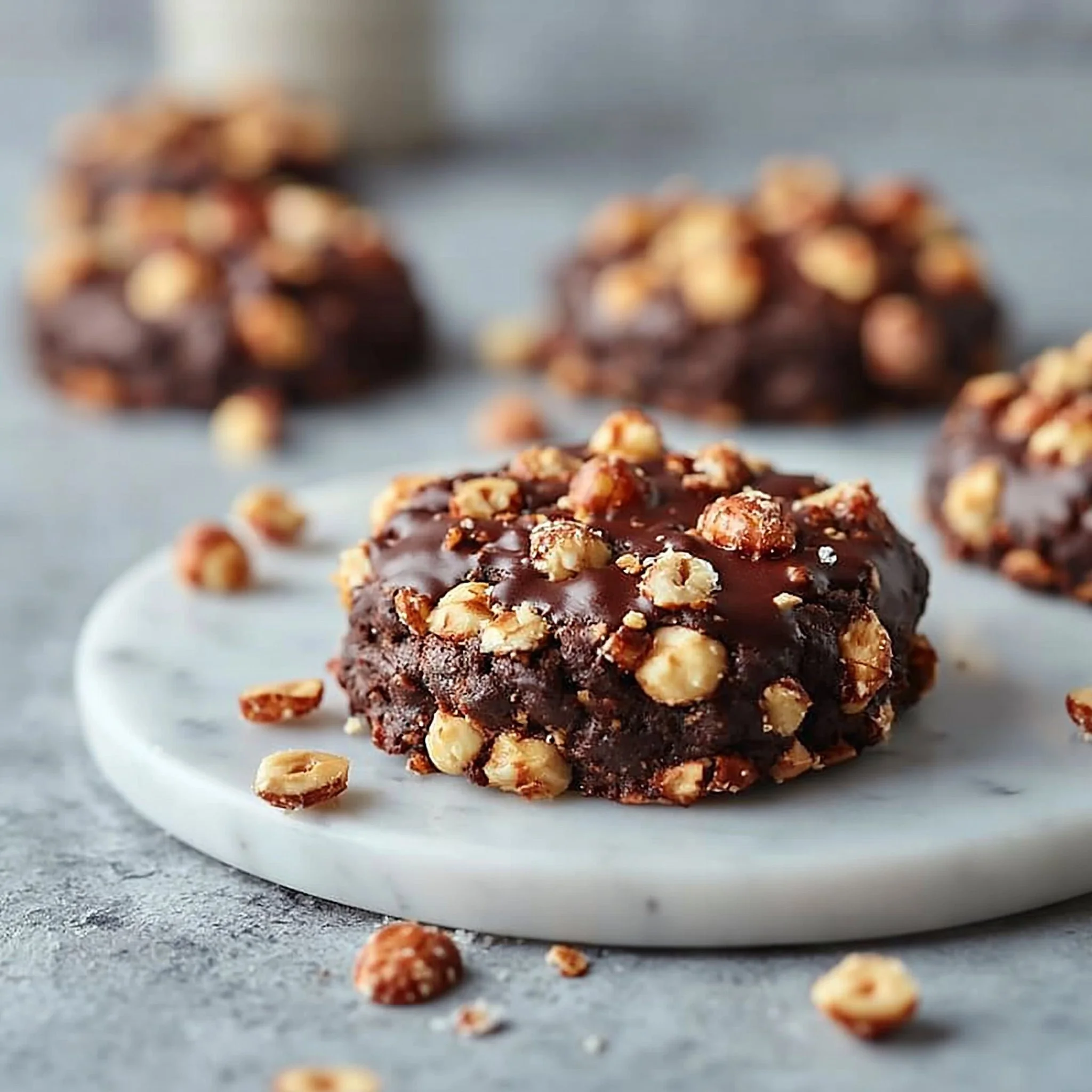 Schokoladen-Haselnuss-Crunch-Cookies