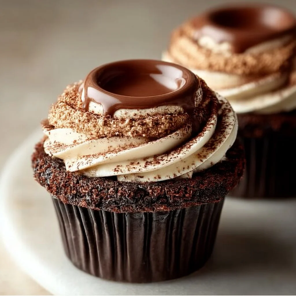 Schokoladen-Tiramisu-Cupcakes