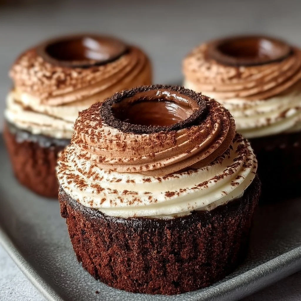 Schokoladen-Tiramisu-Cupcakes