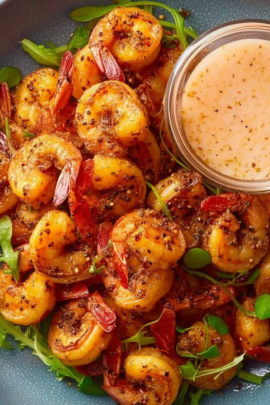 Shrimps-Pfanne mit Nudeln