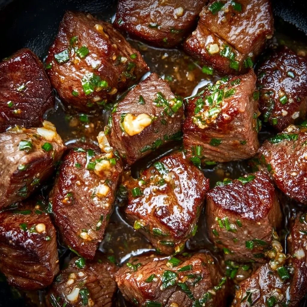 Steakbissen mit Cowboybutter