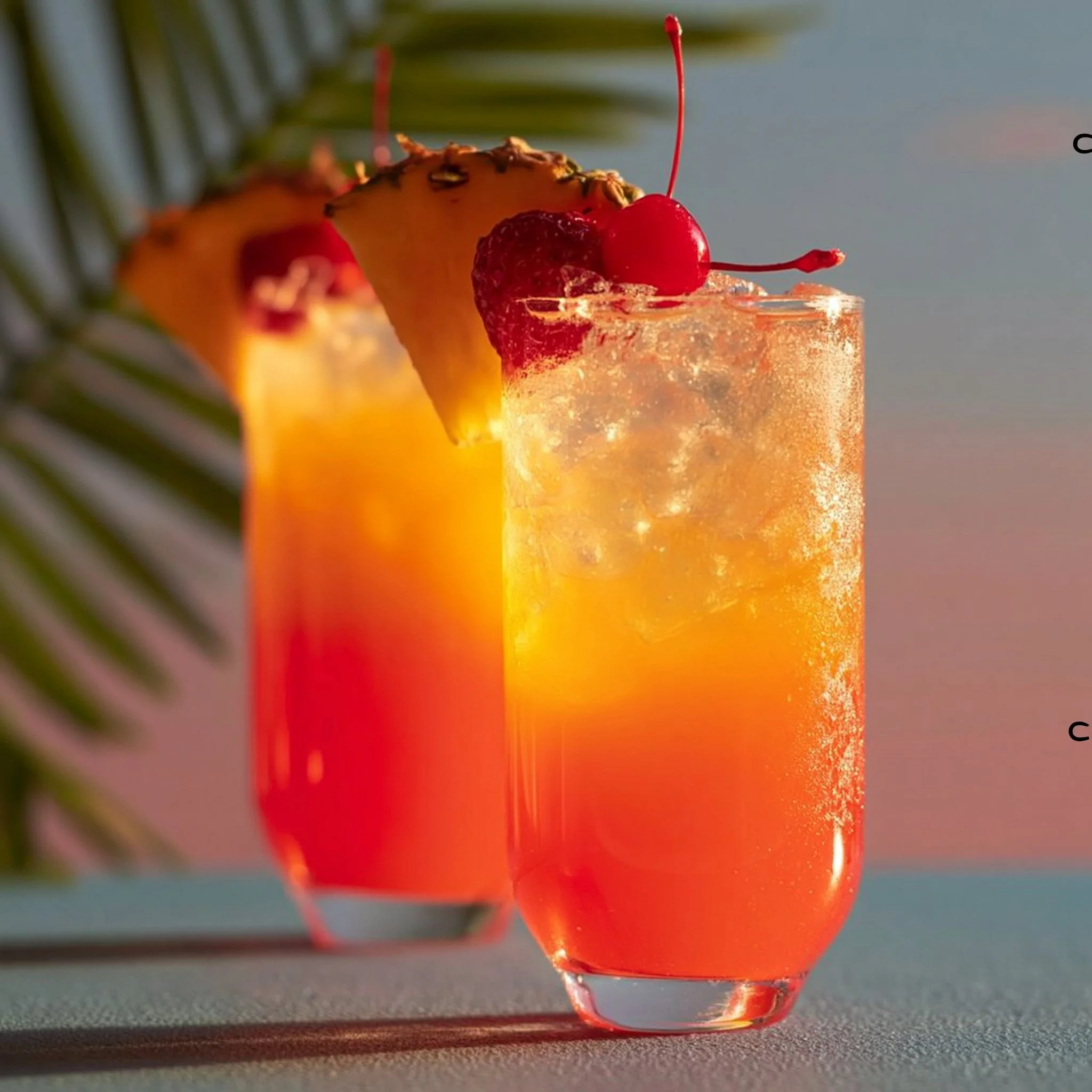 Tropischer Wodka Sonnenaufgang