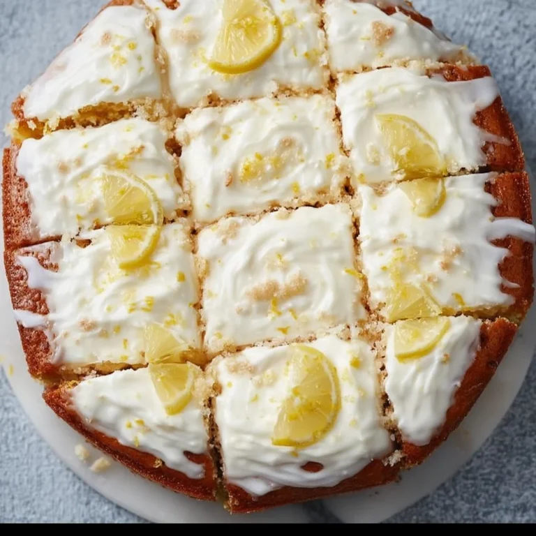 Saftiger Zitronenkuchen auf einem Teller, perfekt für jeden Anlass.
