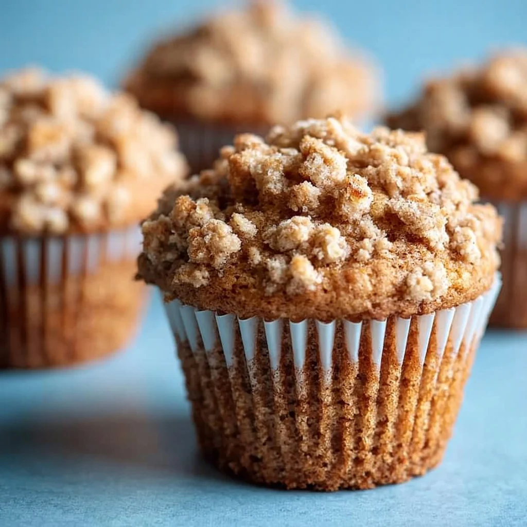 Gesunde Bananen-Haferflocken-Muffins auf einem Tisch angerichtet