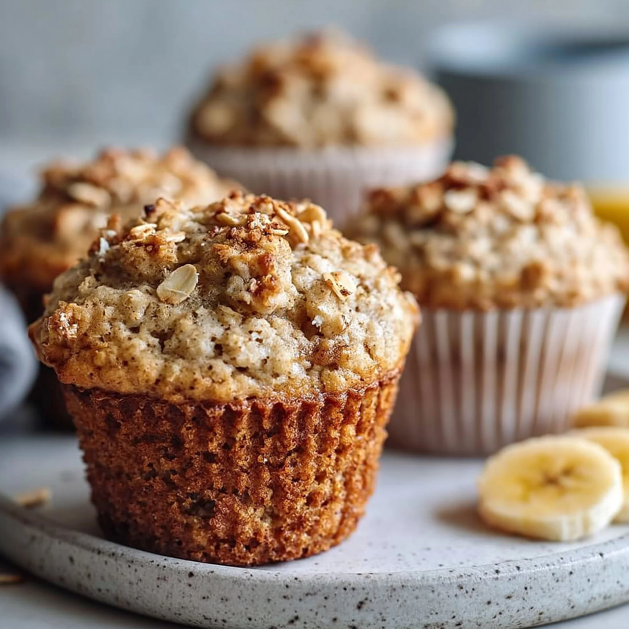 Bananen-Hafer-Muffins