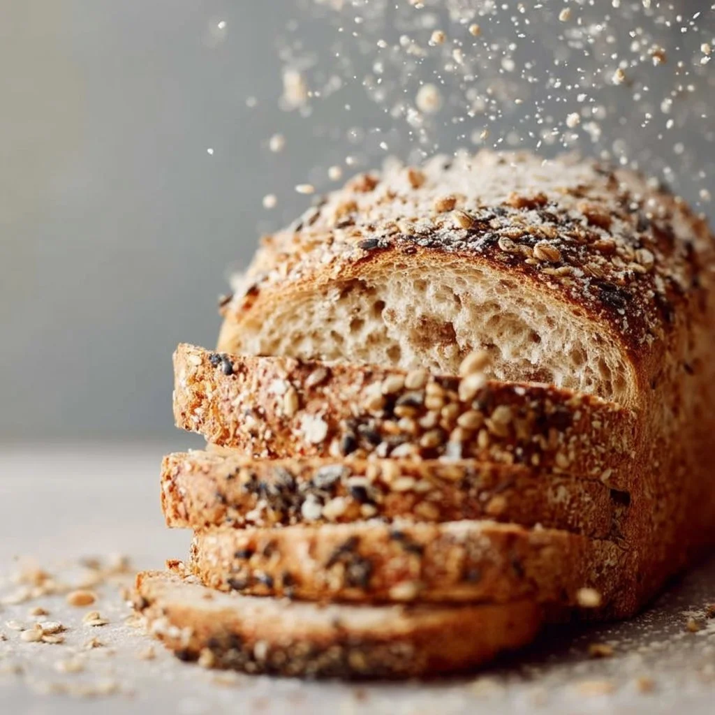 Helles Mehrkornbrot, knusprig und aromatisch, ideal für jeden Tag