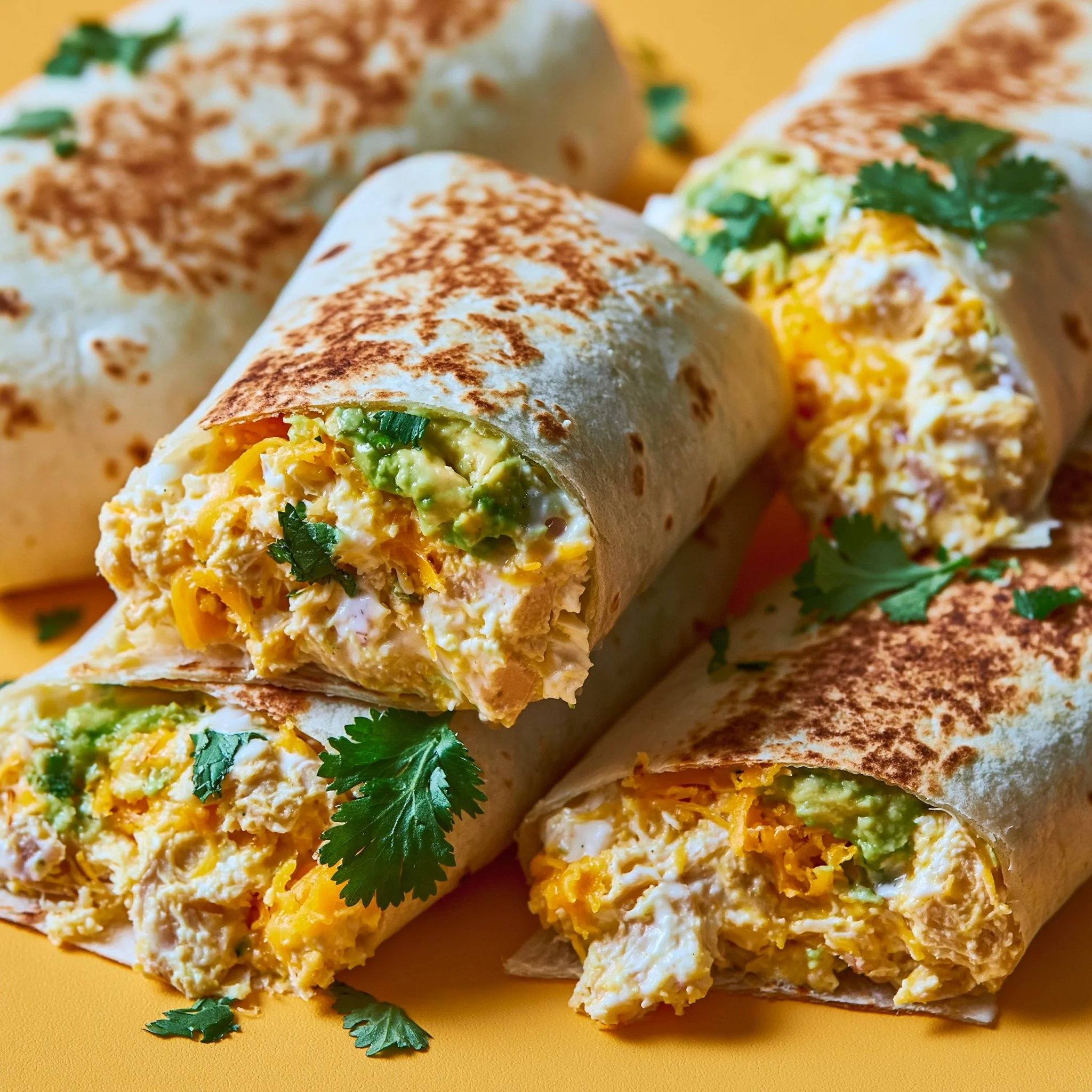 Hühnchen-Avocado-Ranch-Burritos