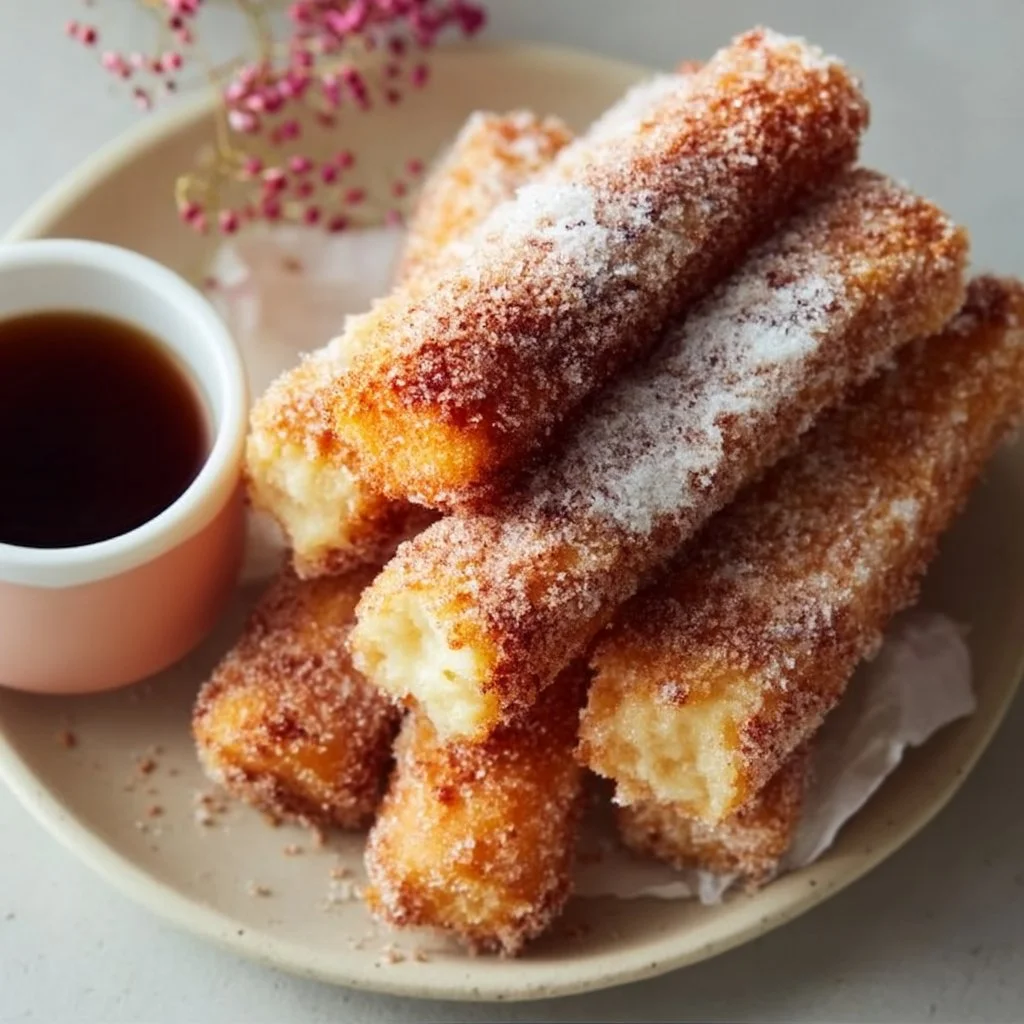 Luftfrittierte Donut-Sticks