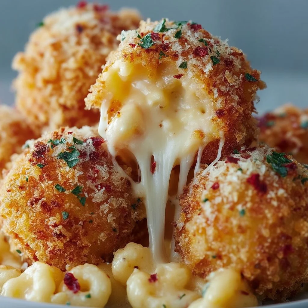 Air Fryer Fried Macaroni and Cheese Balls