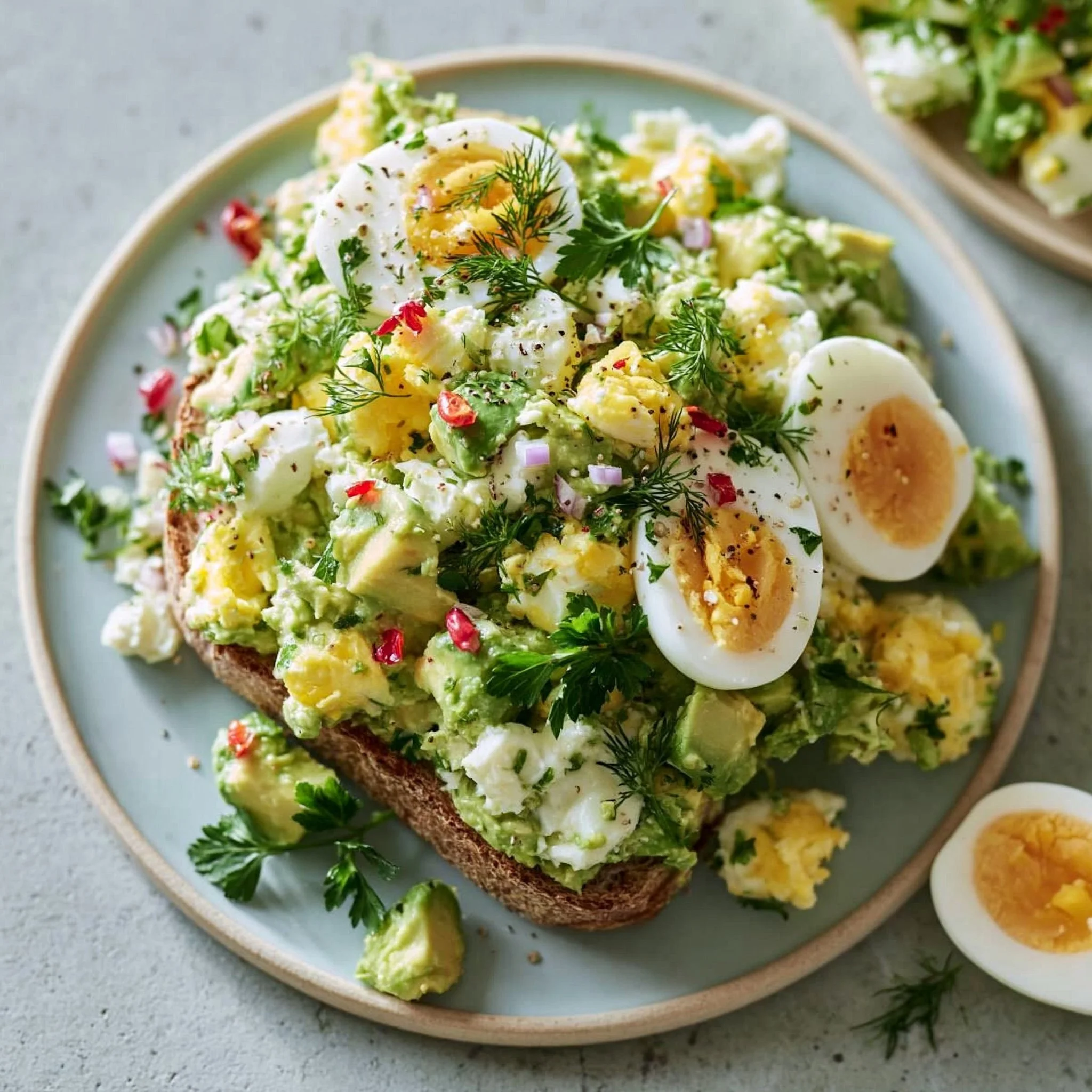 Mediterranean Avocado Egg Salad
