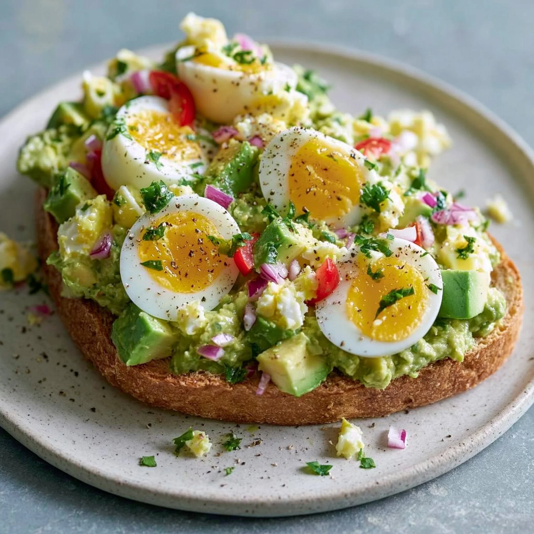 Mediterrane Avocado-Eiersalat