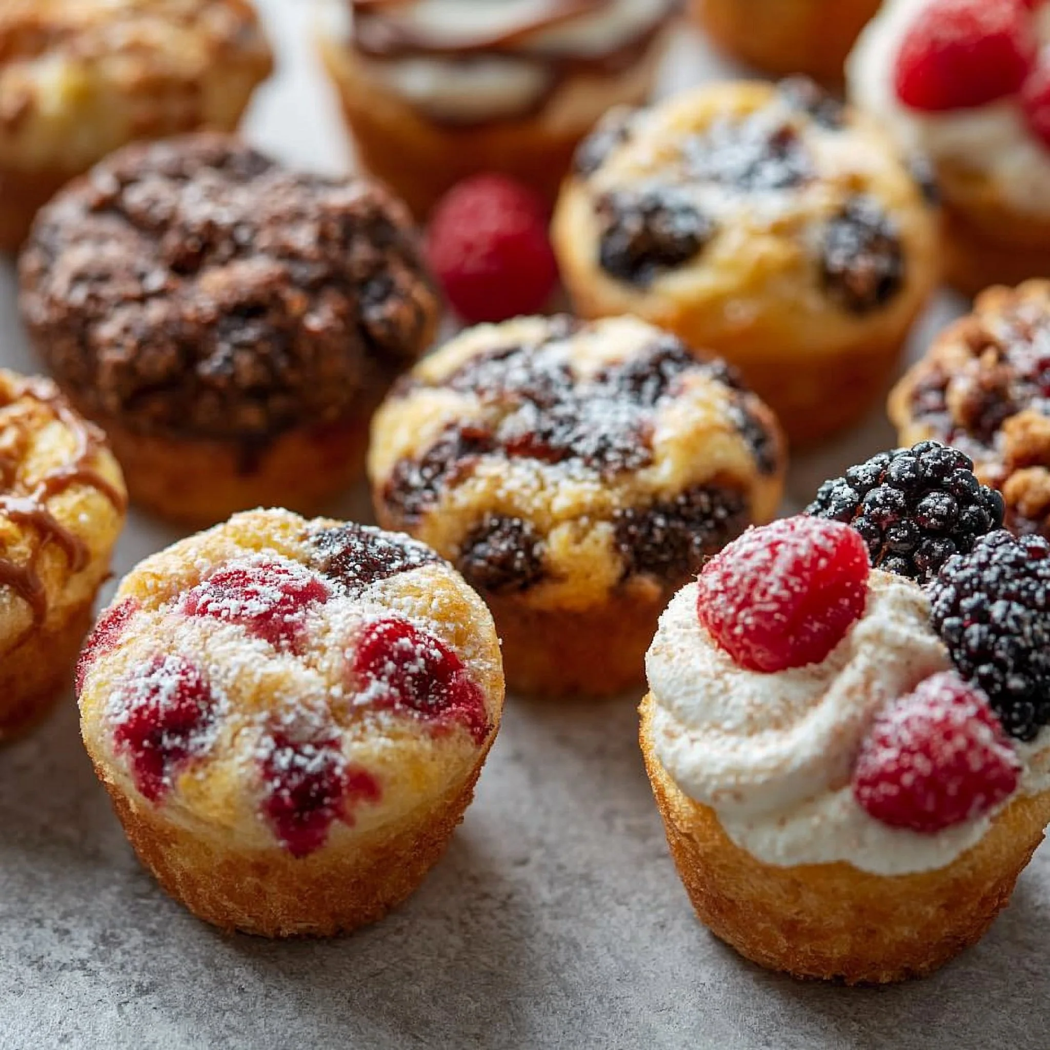 Pancake Muffins mit sechs Geschmäckern