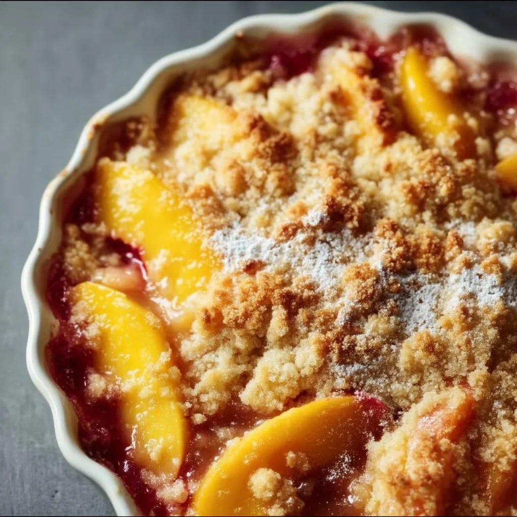 Zuckerfreier Pfirsich-Cobbler