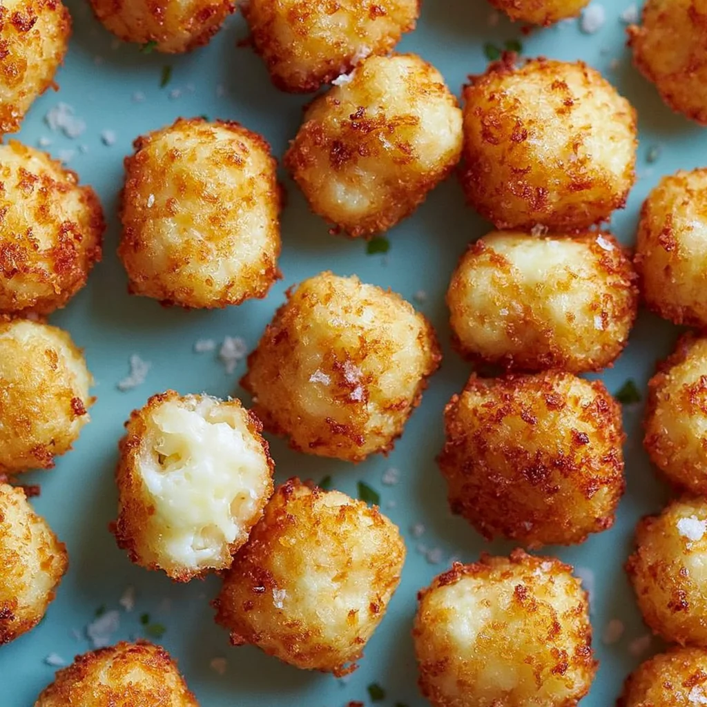 Zwei Zutaten Quark-Tots als einfacher Snack