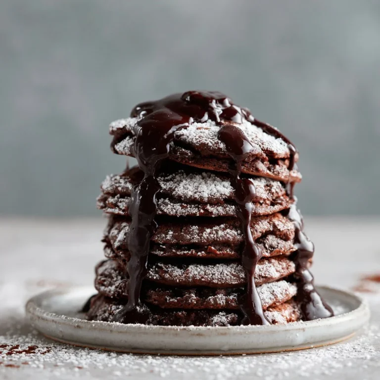Leckere Schokoladenpfannkuchen mit Schokoladensauce und Früchten