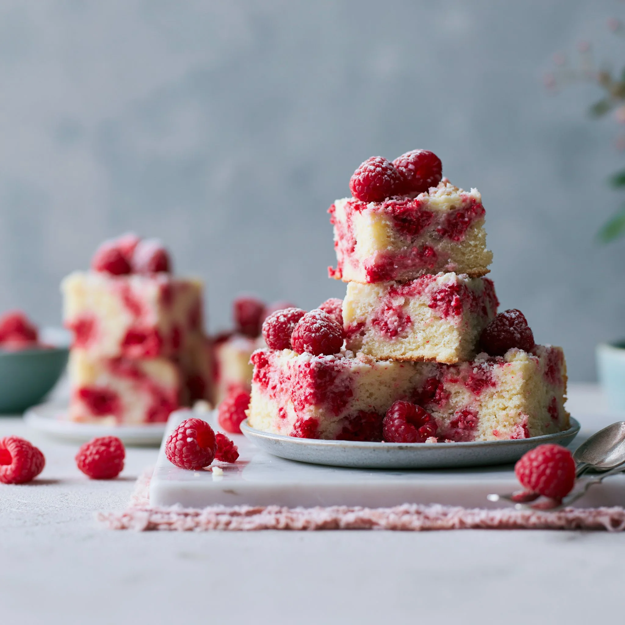 Weiße Schokoladen-Himbeerkuchen